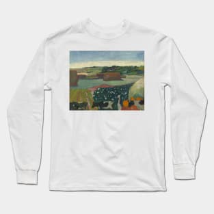 Haystacks in Brittany by Paul Gauguin Long Sleeve T-Shirt